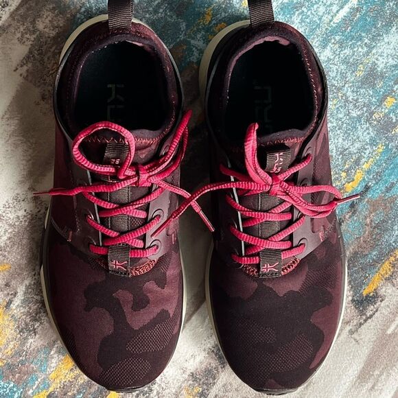 Kuru Atom Walking/Every Day Athletic Shoe Camo Wine Pink - Picture 2 of 8